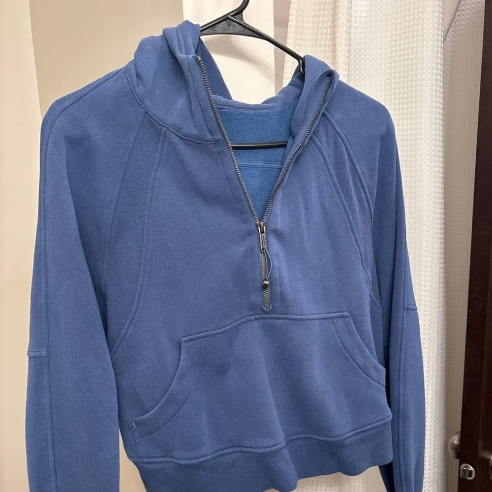 lululemon athletica Blue Half-Zip Hoodie